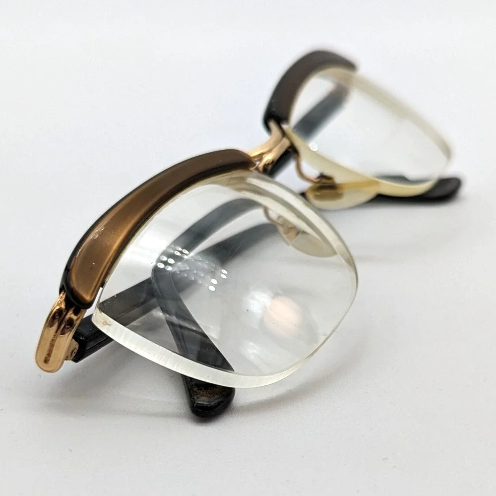 Amor Gold Filled Half Frame Glasses Vintage 1960s Made in France Says 18mm GF